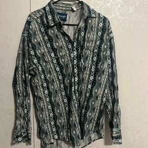 Wrangler Long Sleeve Button up, Worn